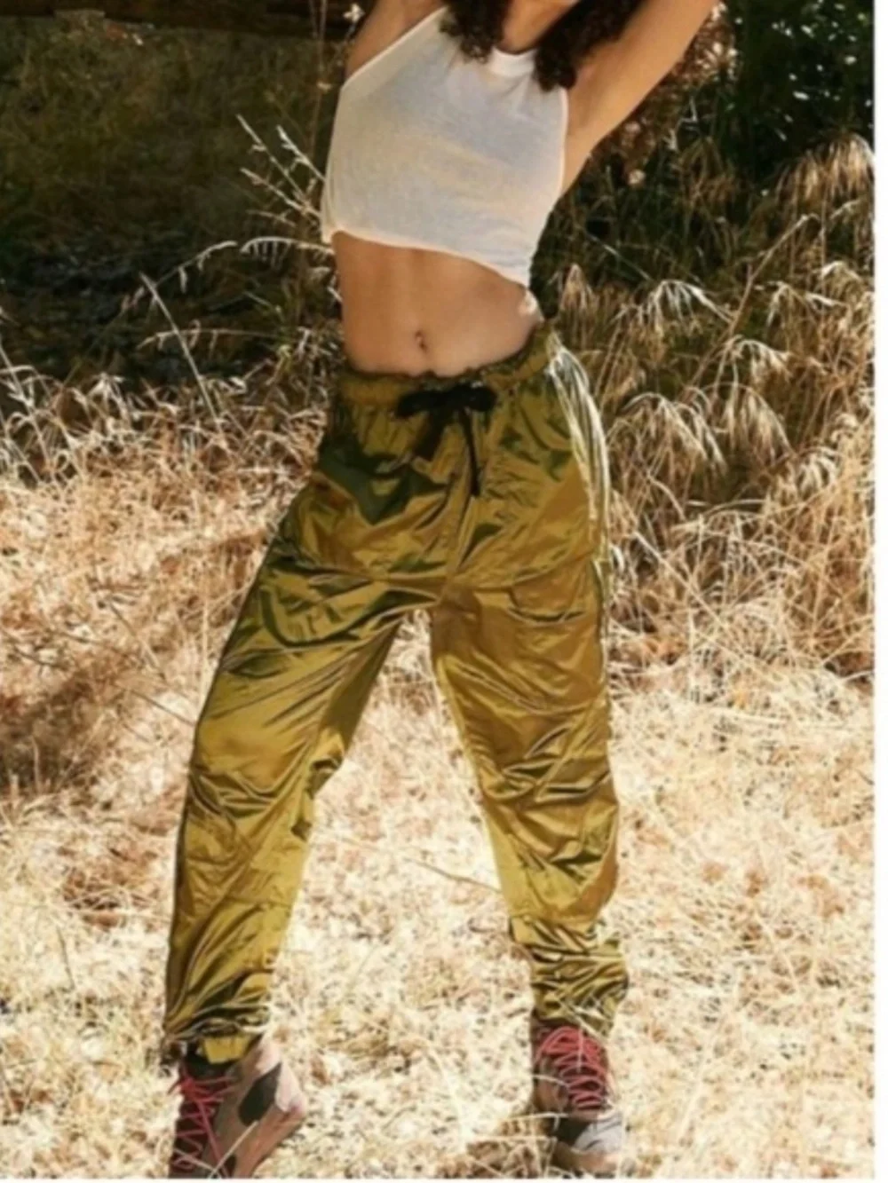 Free People Movement Back to the Future Joggers green Size small Utility Joggers